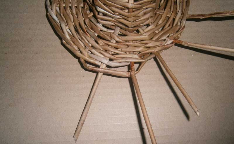 Корзинка из бумаги своими руками