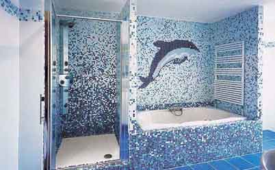Мозаика в качестве декора ванной творит чудеса