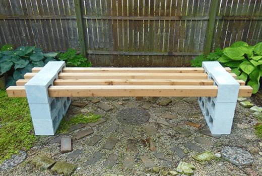 Садовая скамейка своими руками может быть сделана быстро
