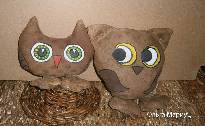 Ароматные игрушки - совы с запахом кофе и мускатного ореха