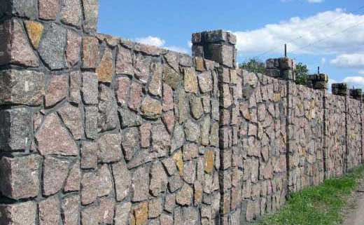 Забор из камня бутового - надолго