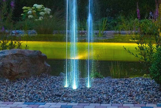Подсветка фонтана 