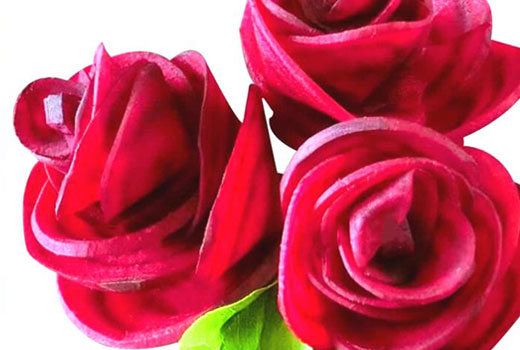карвинг розы из свеклы 