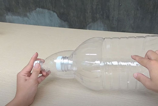 мордочка лисы из пластиковых бутылок 