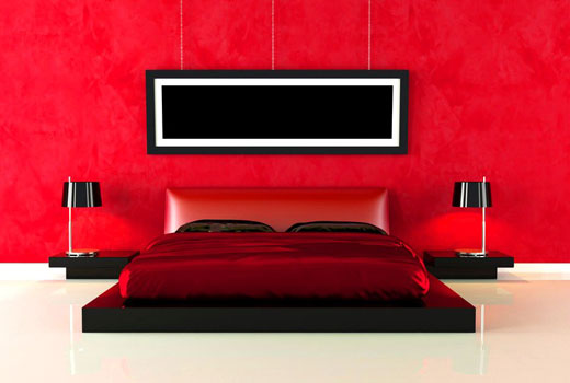 красная спальня 