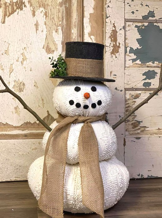 снеговик своими руками фото